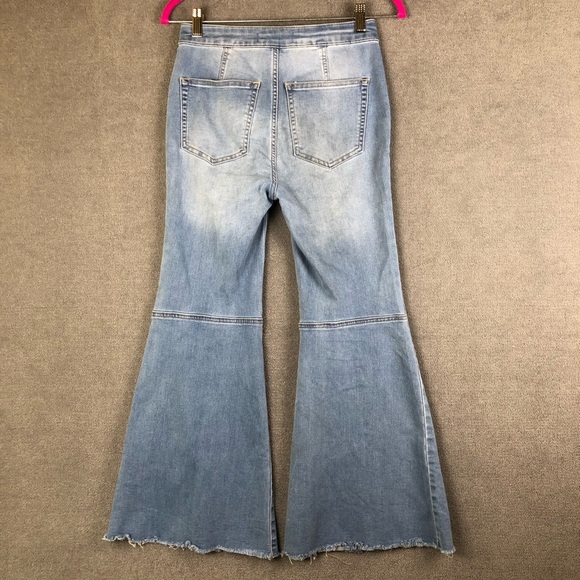 Free People we the free Flare Bell Bottom Jeans size 25 - Picture 3 of 8